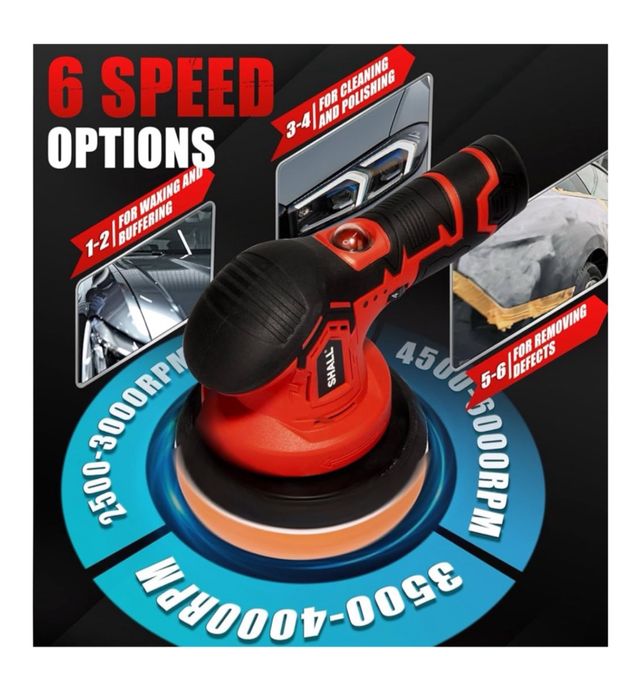 Lucidatrice Auto SHALL Senza fili 2500-5000RPM New