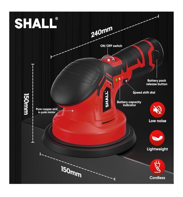 Lucidatrice Auto SHALL Senza fili 2500-5000RPM New