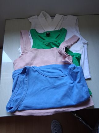 5 Camisetas Tirantes - Colores Variados