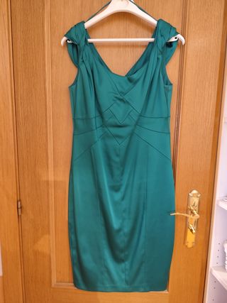 Vestido fiesta verde