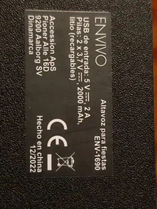 Altavoz con luces discoteca