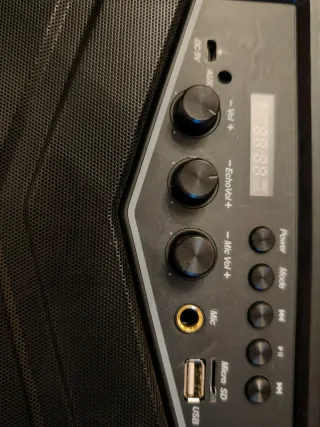 Altavoz con luces discoteca