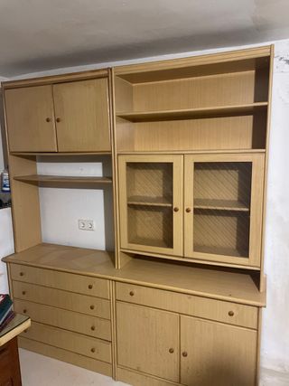 Mueble modular madera - beige