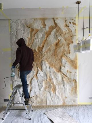 Escultura mural GRAFFITI 3D relieve yeso