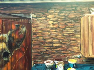 Escultura mural GRAFFITI 3D relieve yeso