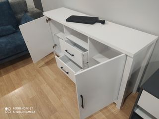 Mueble TV blanco madera