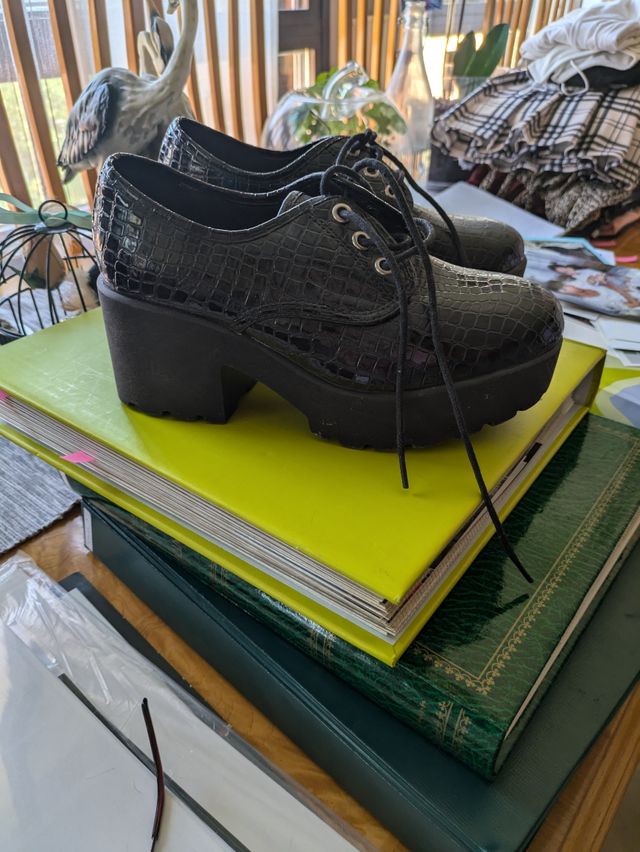 Zapatos plataforma mujer negros