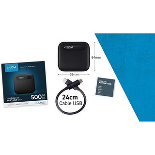 Disco Duro Externo Crucial X6 500 GB SSD -NUEVO-