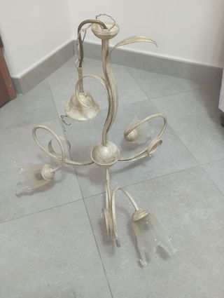 Lampadario stile shabby chic 3 luci