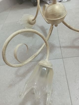 Lampadario stile shabby chic 3 luci
