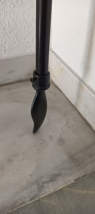 Barra Cortina Forja Llama Antigua 2'22m