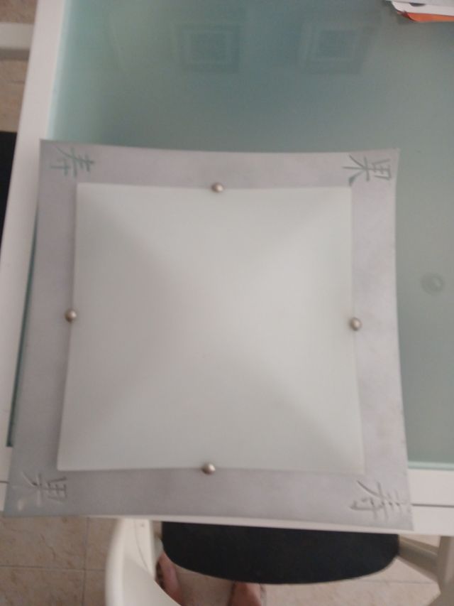 ( REBAJADO )Plafón techo: Gris y blanco