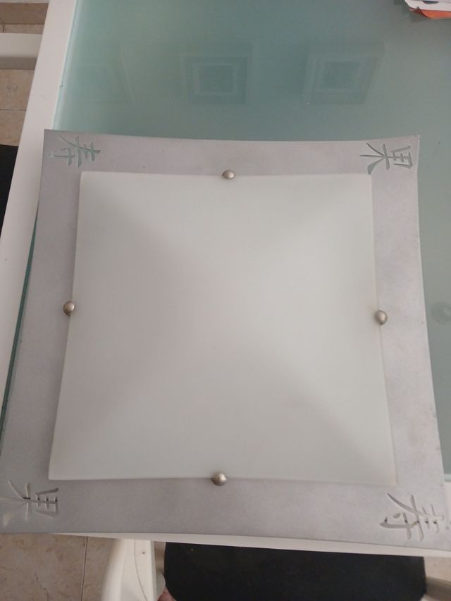 ( REBAJADO )Plafón techo: Gris y blanco