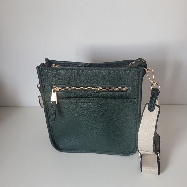Bolso bandolera verde oscuro