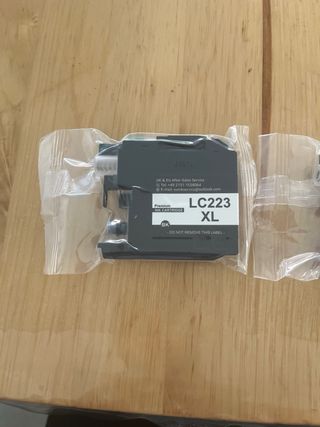 4 Cartuchos LC223XL | Tinta negra y cian
