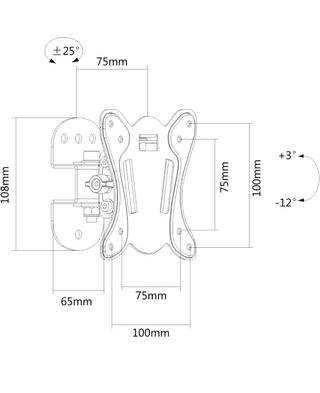 Soporte Pared TV PureMounts PM-FM10-100