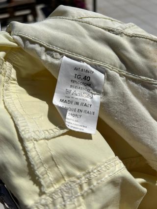 Pantaloni Anykey giallo Tg.40