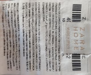 Relleno nórdico cuna Zara Home