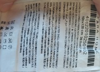 Relleno nórdico cuna Zara Home