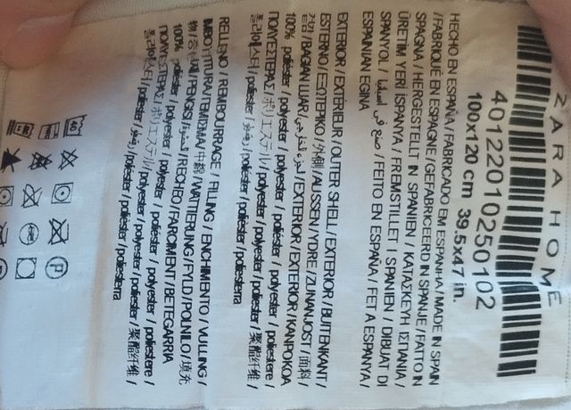 Relleno nórdico cuna Zara Home