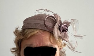 Tocado Malva/Beige tostado