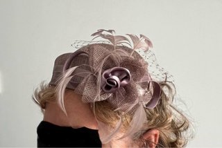 Tocado Malva/Beige tostado
