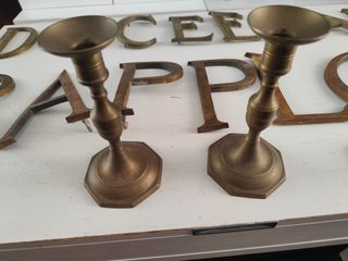 Letras laton bronce