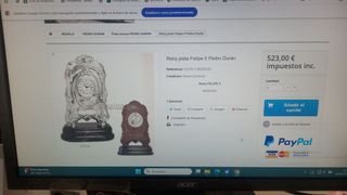 Reloj Felipe II plata