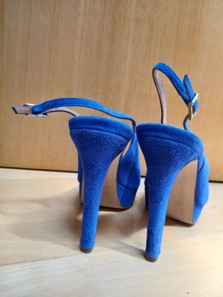 Zapatos Pedro Miralles tacón azul