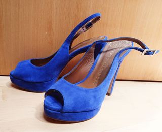 Zapatos Pedro Miralles tacón azul