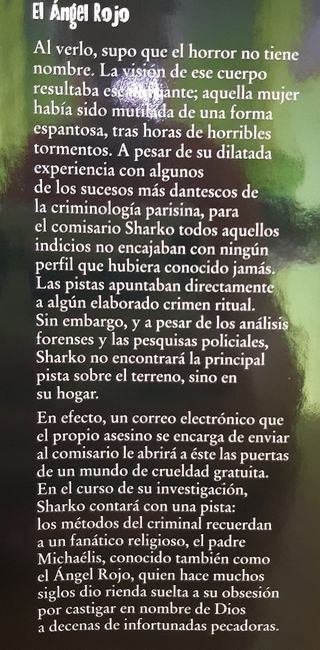 Novela negra El ángel rojo-Franck Thilliez