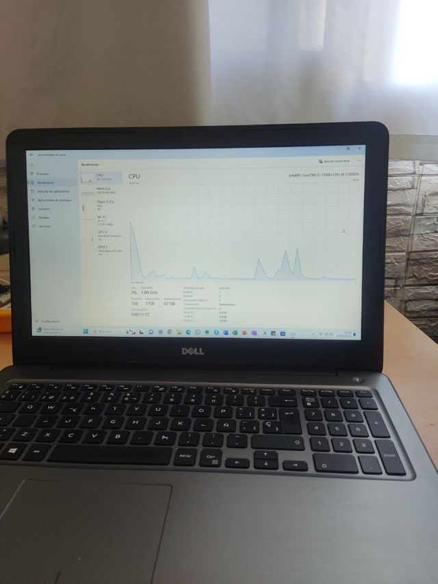 Dell Inspiron P66F 15"- 8GB RAM, 250GB SSD SAMSUNG