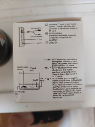 Mini Altavoz Bluetooth y Mini Radio.