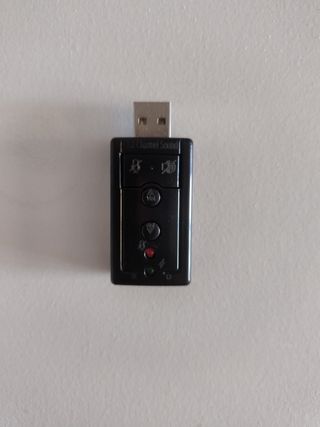 Tarjeta Sonido USB 7.1 - Negra