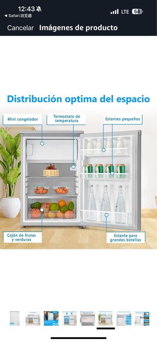 Midea Mini nevera 113L