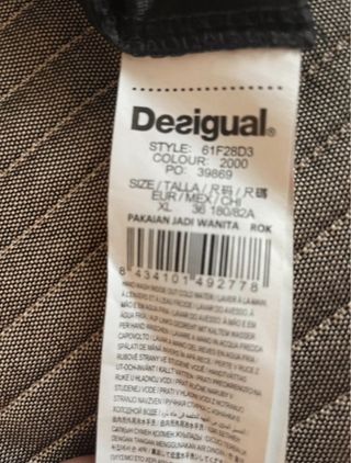 Falda Desigual multicolor