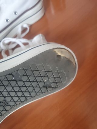Converse blancas plataforma