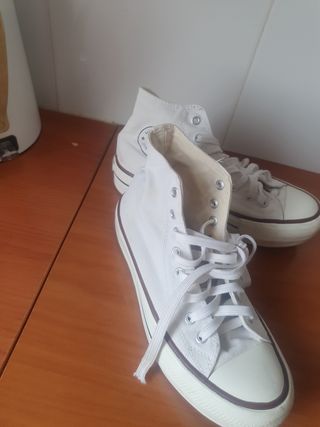 Converse blancas plataforma
