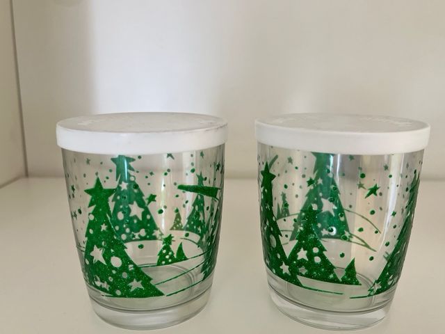 11 Bicchieri Natale Vetro Nutella