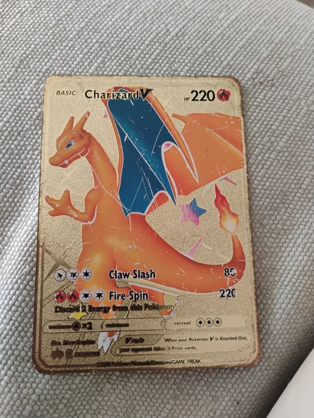 Charizard V Carta Pokémon metalica promo