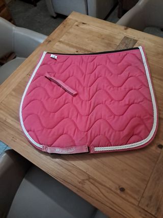 Mantilla doma caballo rosa 