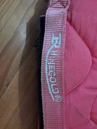 Mantilla doma caballo rosa 