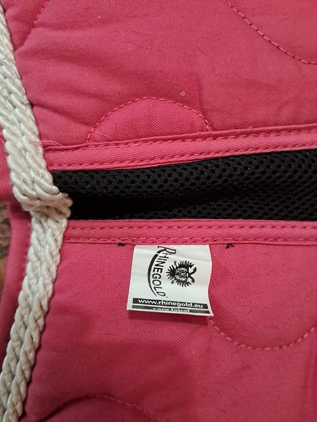 Mantilla doma caballo rosa