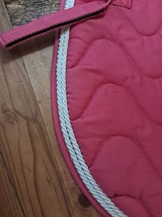 Mantilla doma caballo rosa 