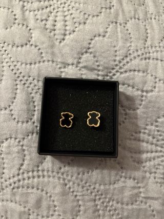 Pendientes Tous oso - negros y dorados