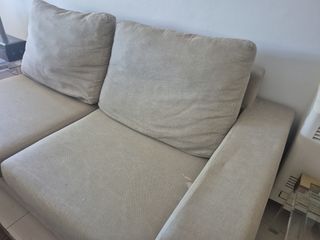 Sofá 2 plazas beige