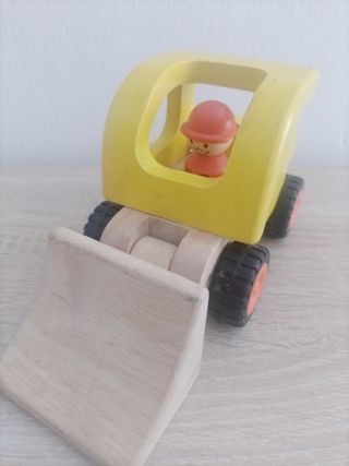 Excavadora Goki madera niños