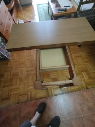 Mesa plegable madera - marrón