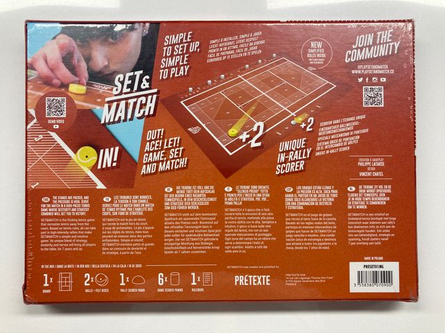 Set and Match Gioco da Tavolo (Nuovo, Sigillato)