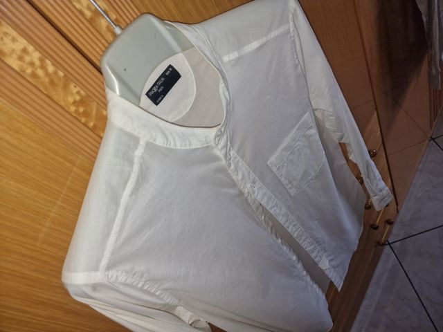 Camicia bianca collo coreano